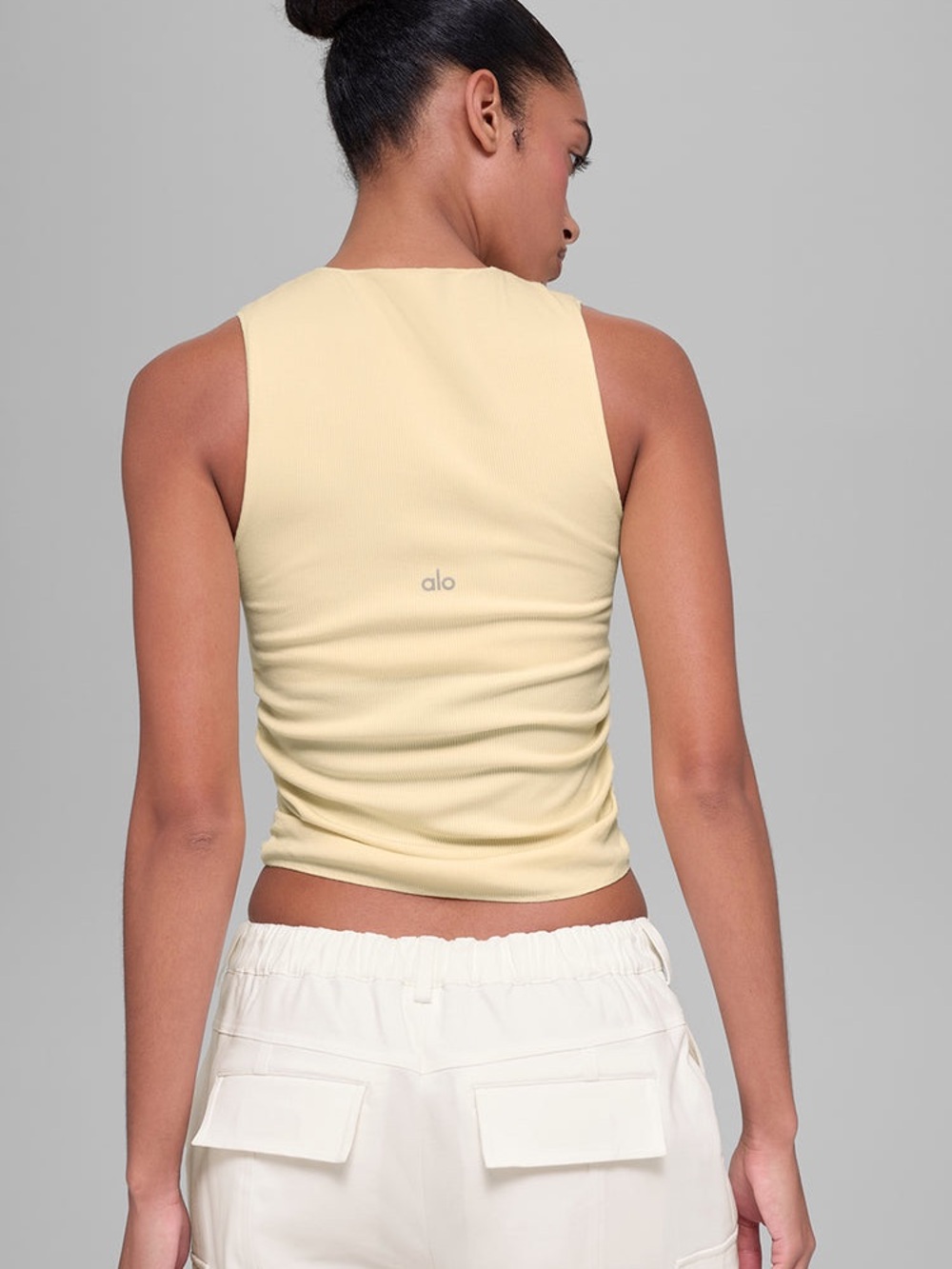 ALO Yoga Ribbed en pointe tank